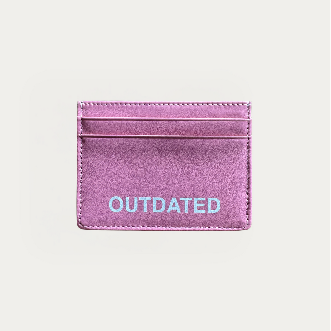 Pink card holder