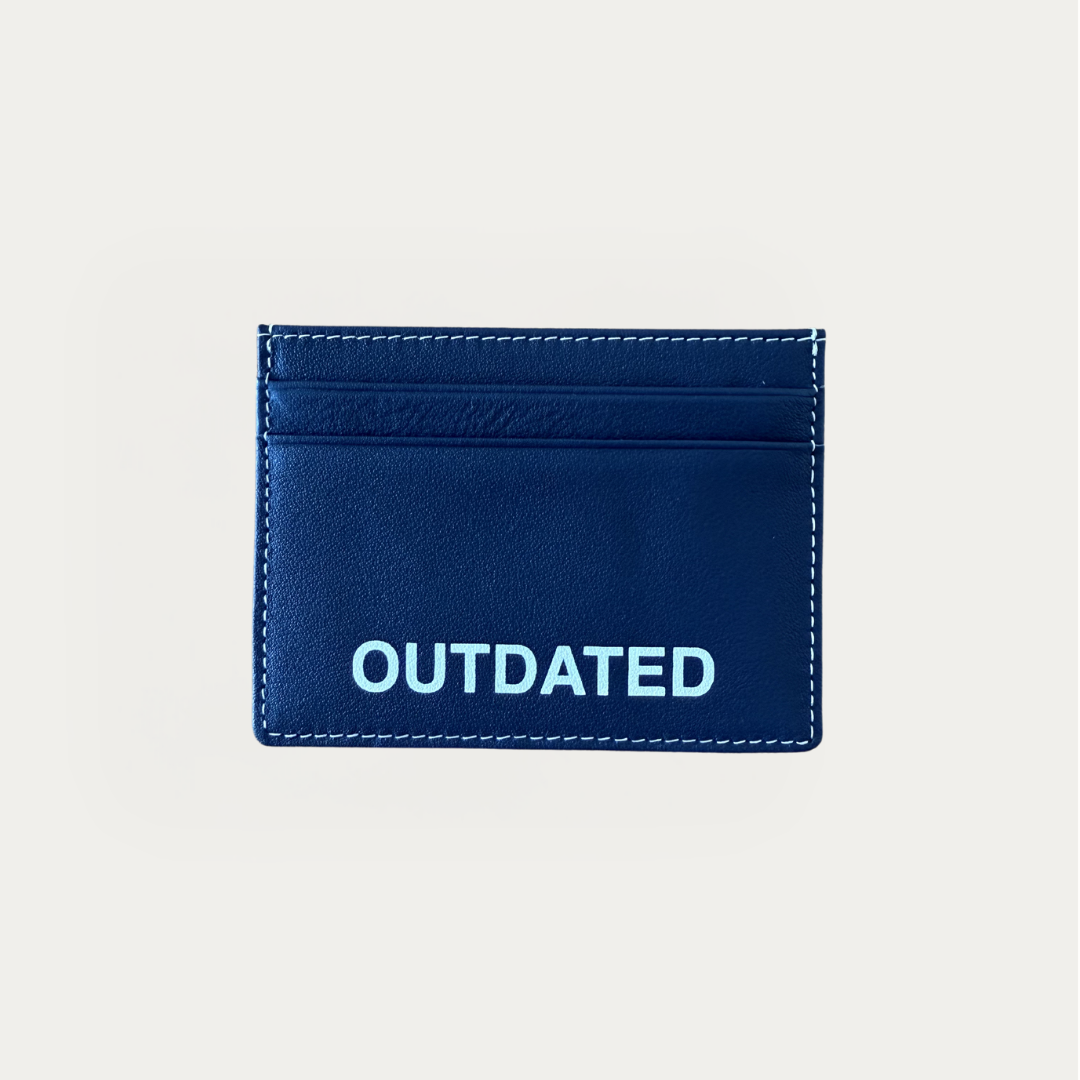 Blue card holder