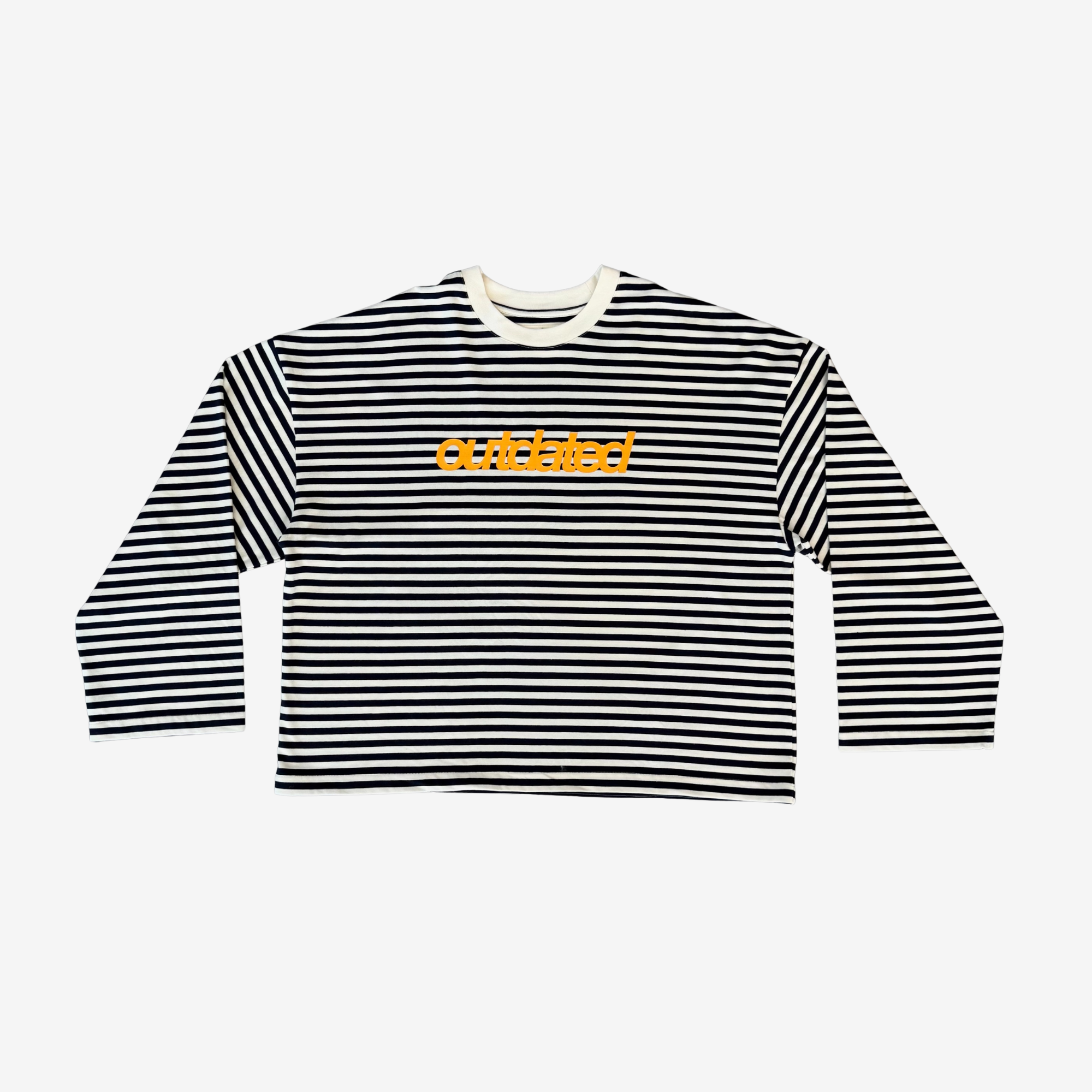 Striped Logo Long Sleeve Yellow