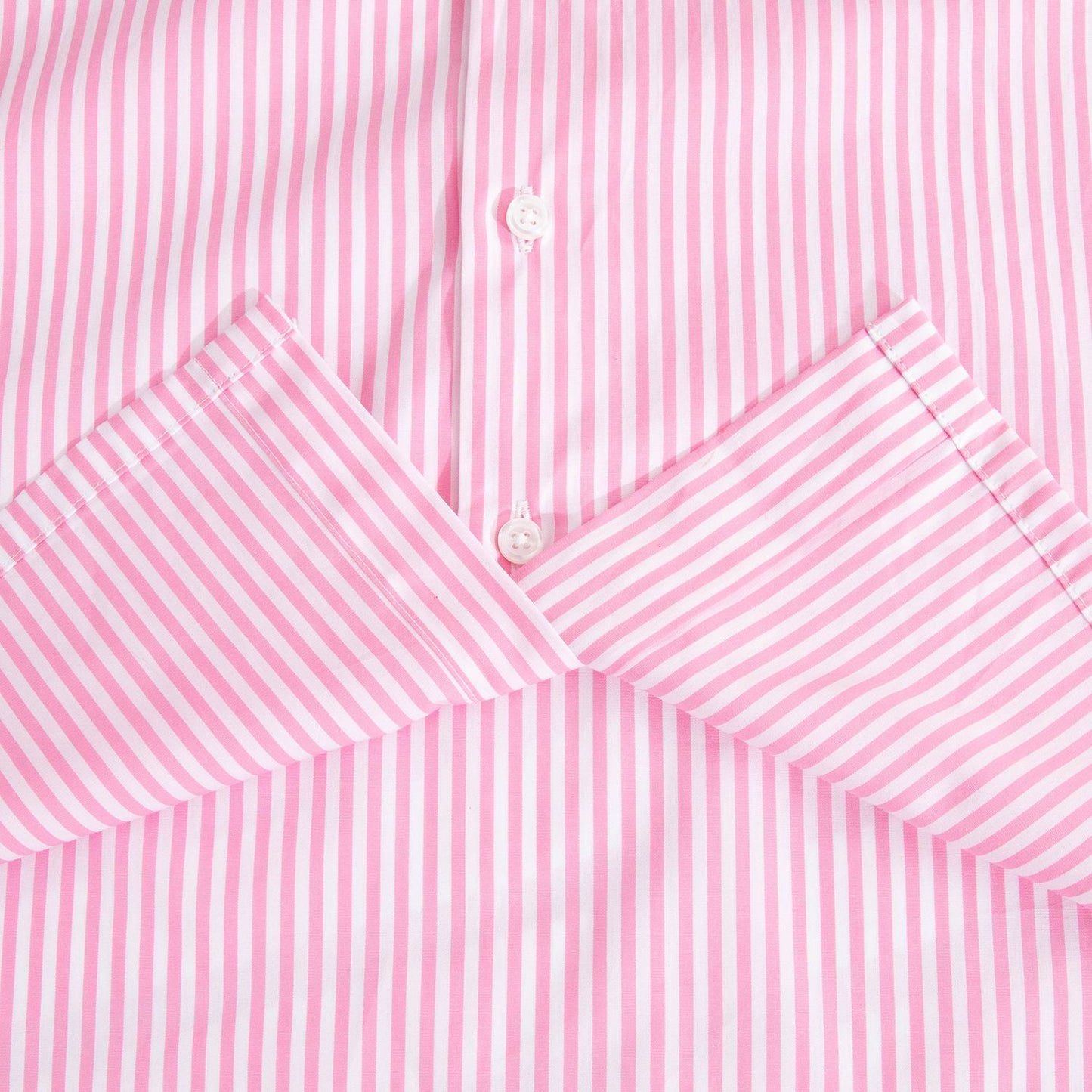 Pink Striped Short Sleeve Shirt