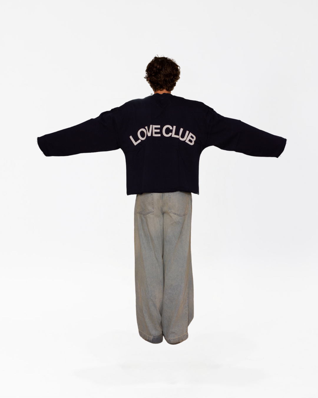Distressed Crew Navy
