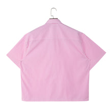 Load image into Gallery viewer, Pink Striped Short Sleeve Shirt
