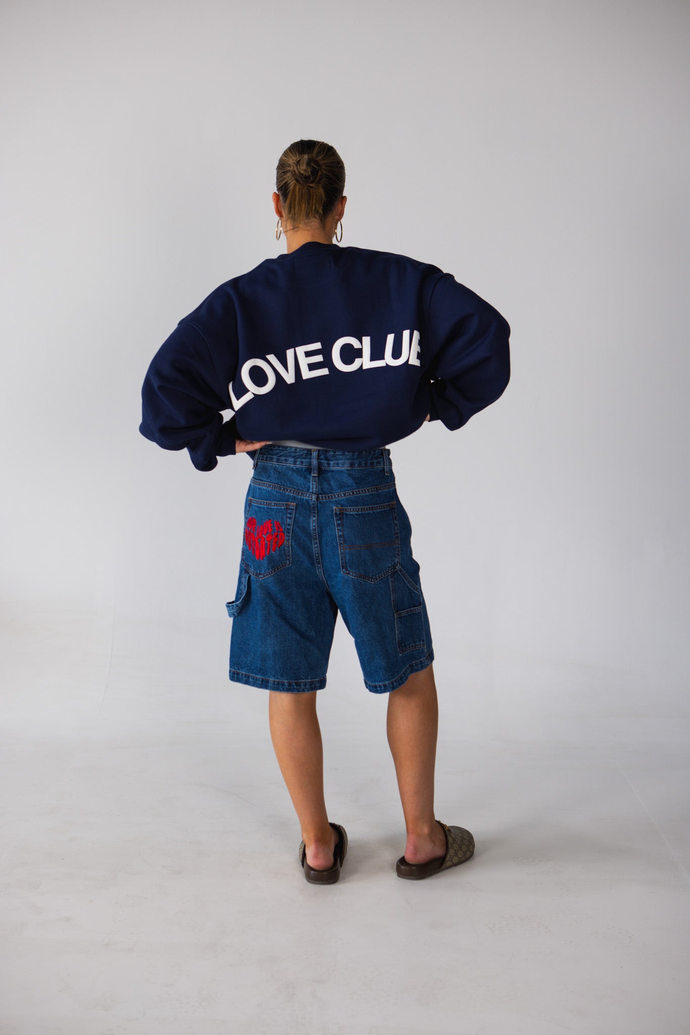 Navy Love Club Crewneck