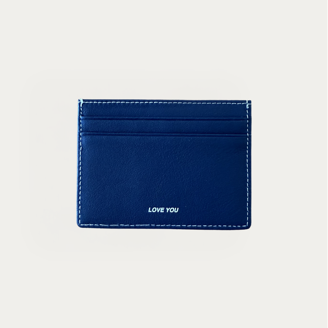 Blue card holder