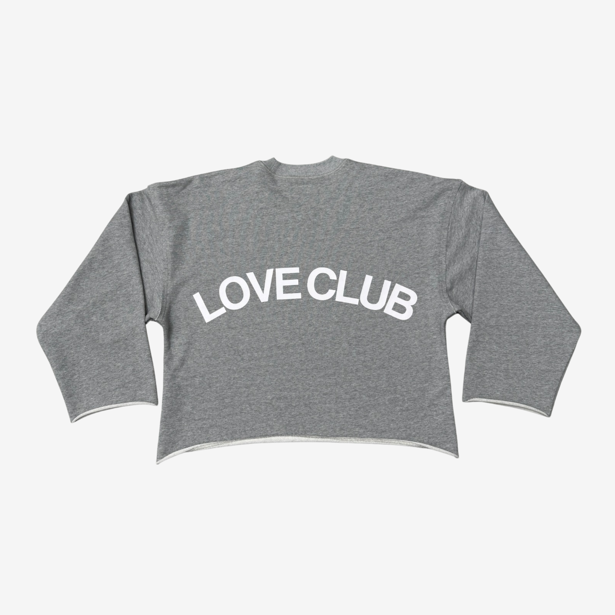 Distressed Crew Heather Grey