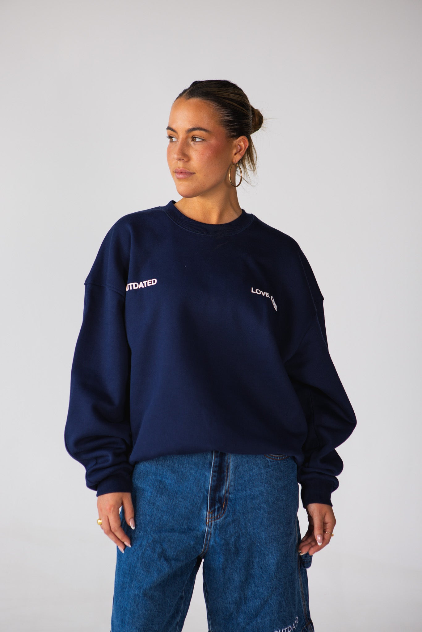 Navy Love Club Crewneck