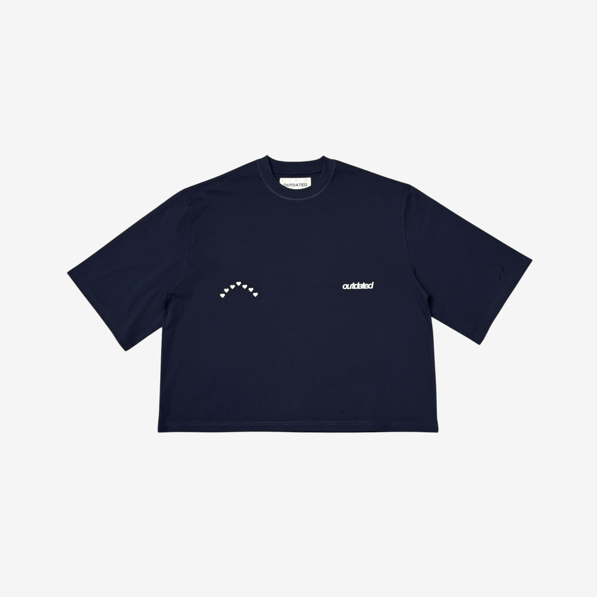 Rainbow Heart Tee Navy