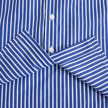 Load image into Gallery viewer, Navy Striped Short Sleeve Shirt
