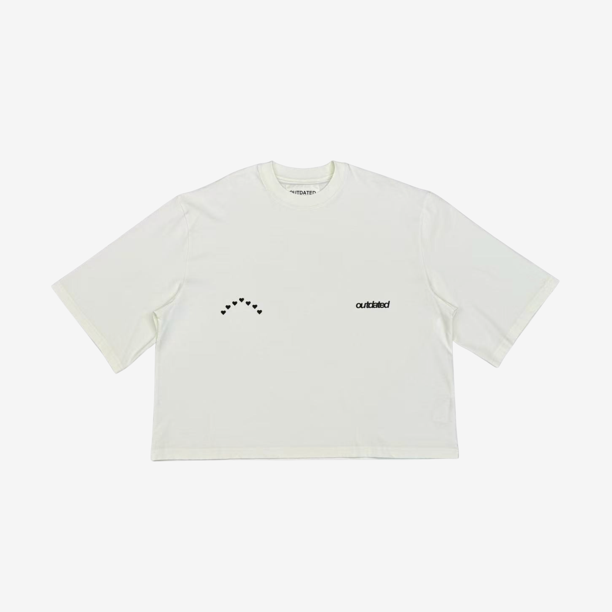 Rainbow Heart Tee Off White