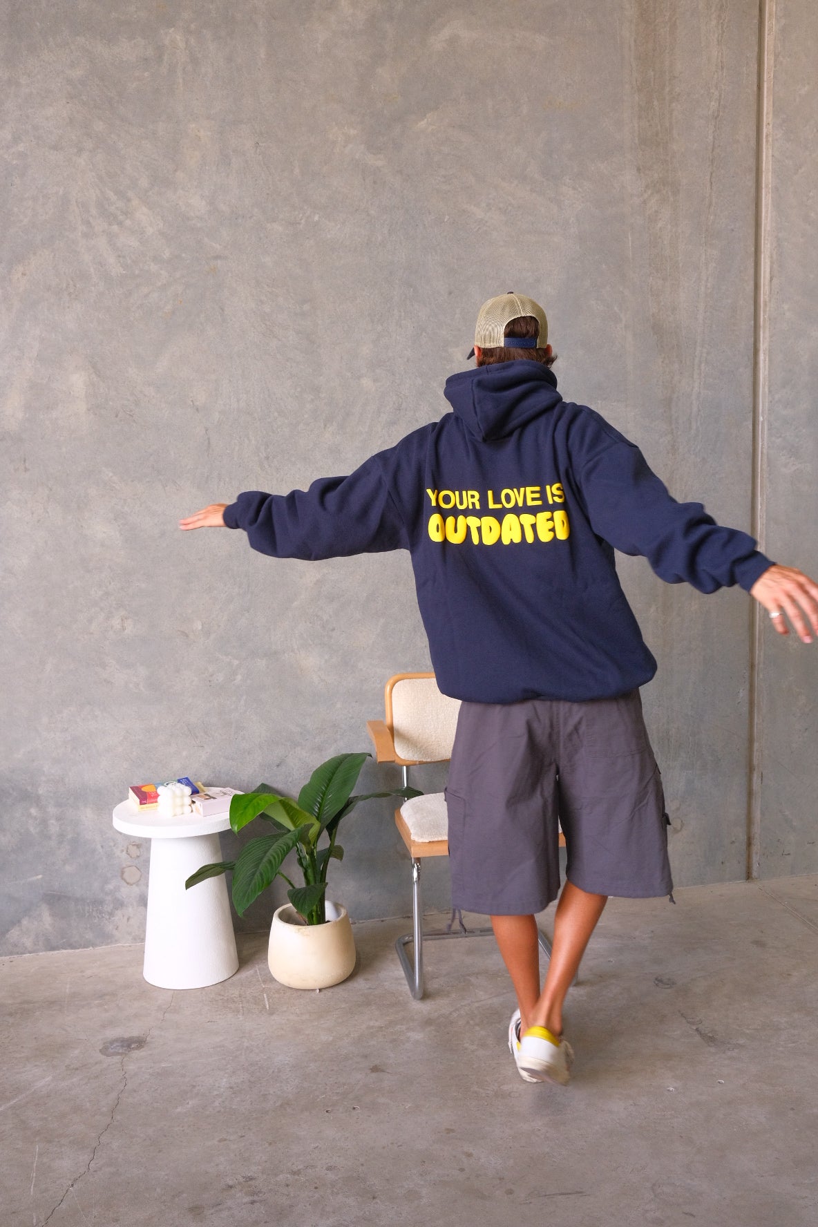 Navy & Yellow Hoodie