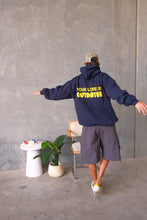 Load image into Gallery viewer, Navy &amp; Yellow Hoodie
