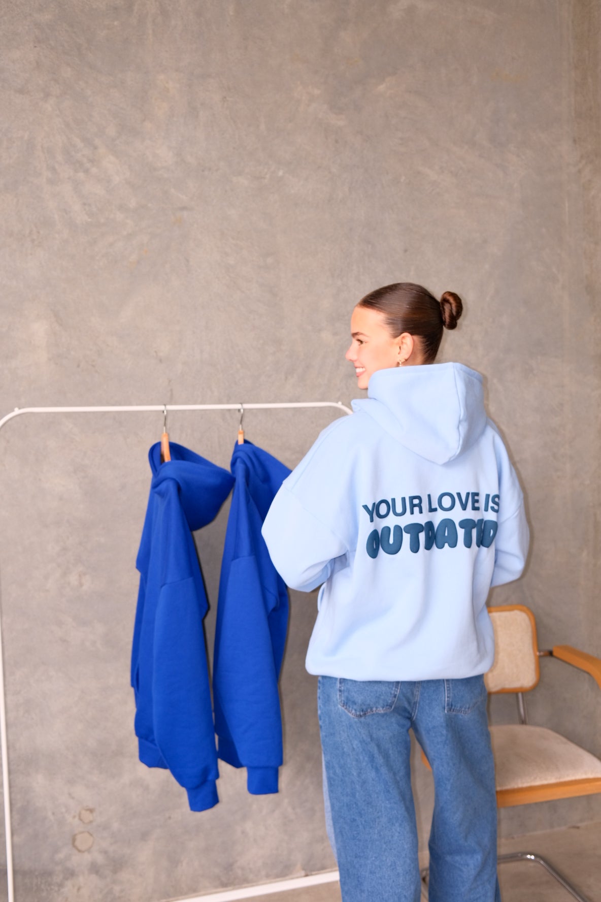 Sky blue hoodie