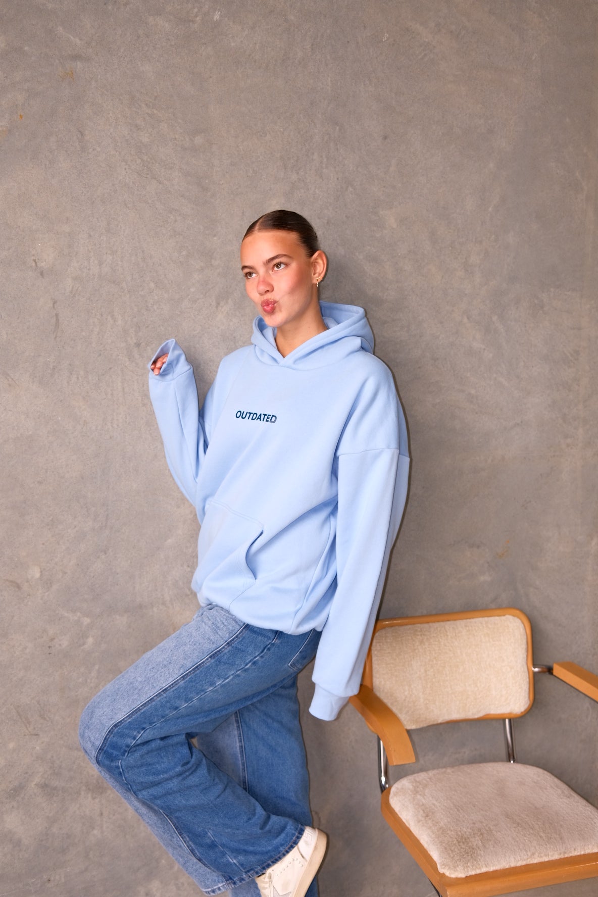 Sky blue hoodie