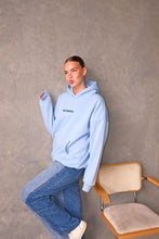 Load image into Gallery viewer, Sky blue hoodie
