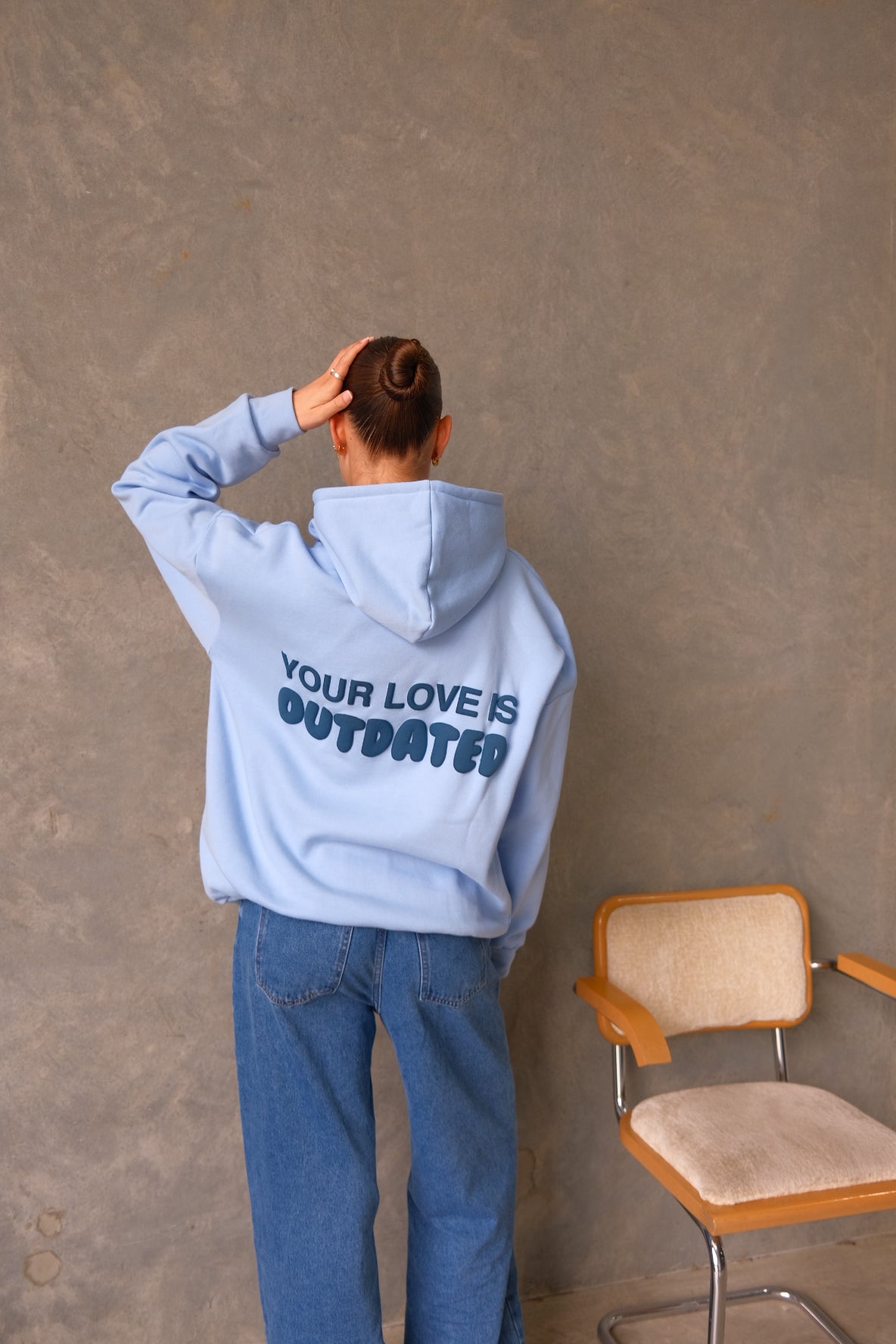 Sky blue hoodie