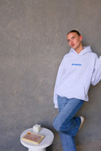 Load image into Gallery viewer, White Marle hoodie ROYAL PRINT
