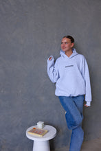 Load image into Gallery viewer, White Marle hoodie BLACK PRINT
