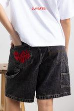 Load image into Gallery viewer, Black wash jorts
