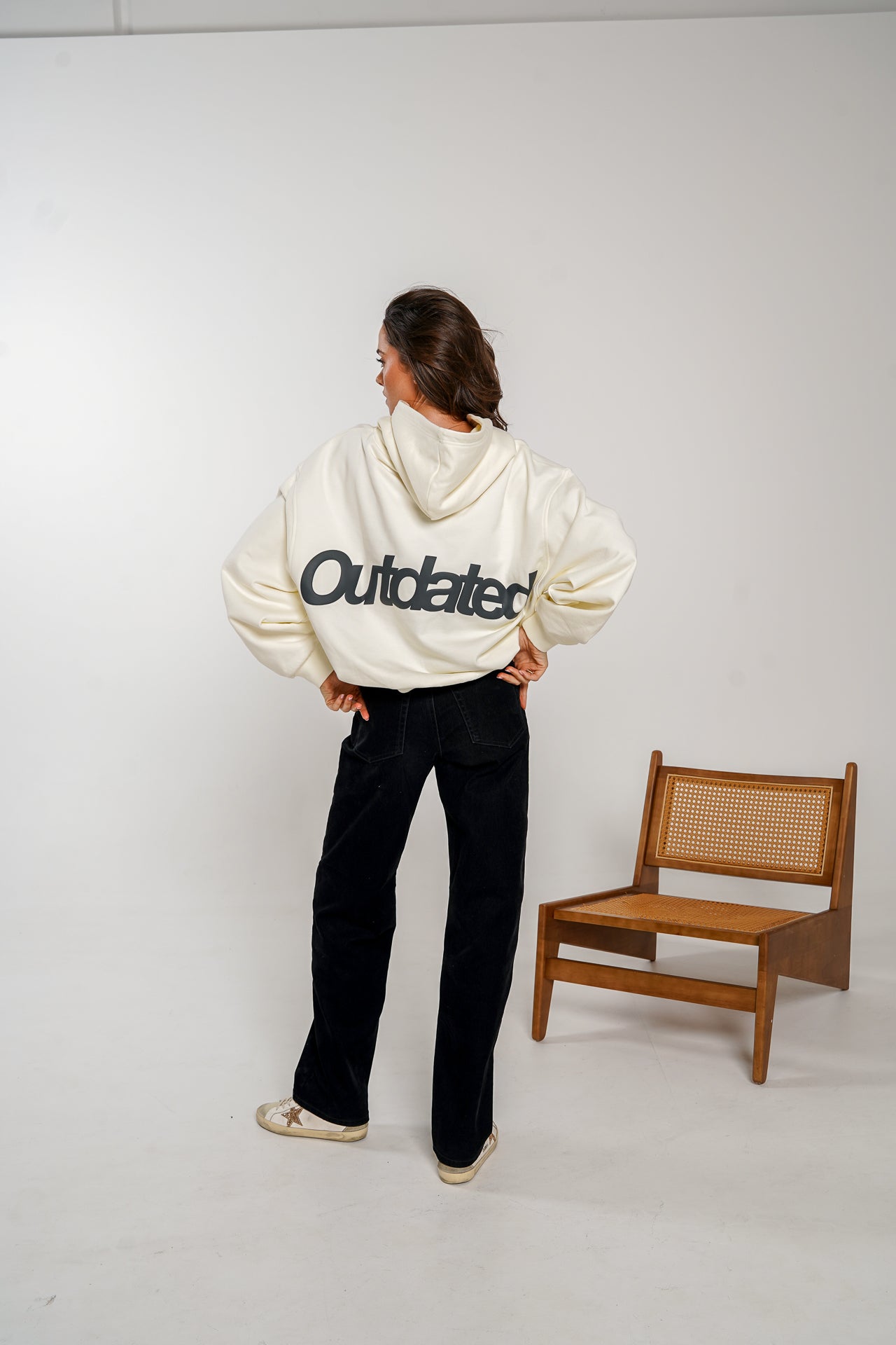 Rainbow Heart Hood Off White