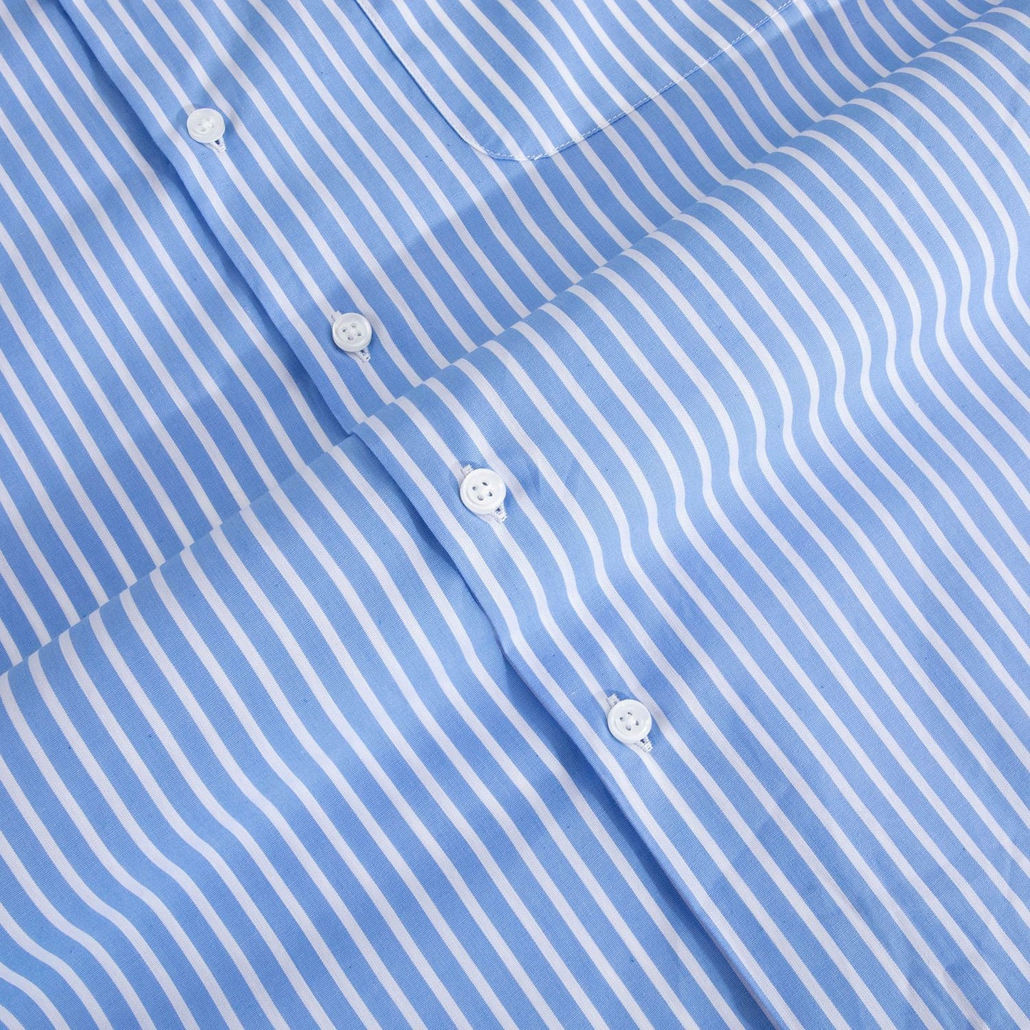 Blue Striped Short Sleeve Shirt